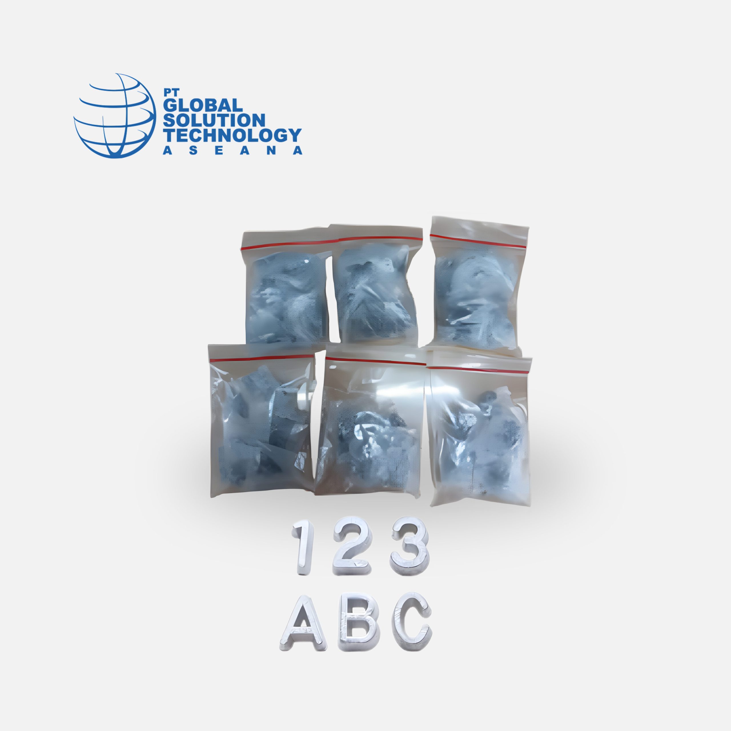 Lead number and lead letter radiography marker Indonesia by PT. Global Solution Technology Aseana for weld identification and NDT inspection